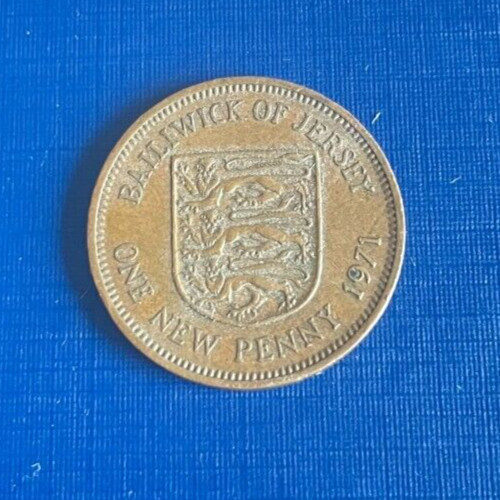 Coin 1971 bailiwick of - 1p,