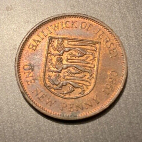 Coin one penny pence - 1p, coin.